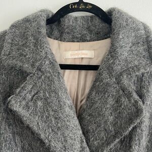 See by Chloe Grey Alpaca and Wool Coat size 36
